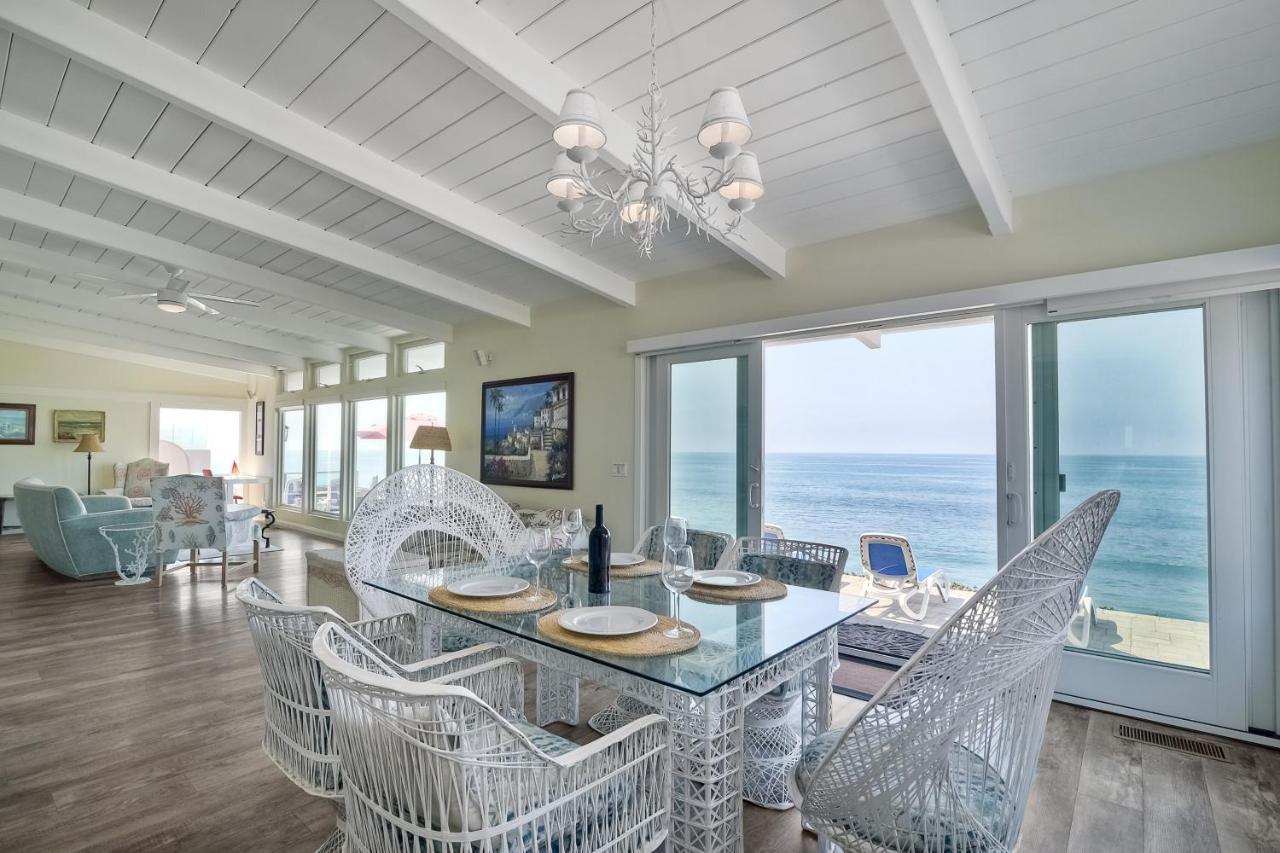 Oceanfront Villa With Private Beach Access, Remodeled Kitchen 卡尔斯巴德 外观 照片